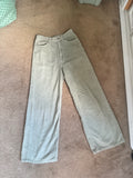 BDG High Rise Wide Leg Corduroy Pants Green Size 27